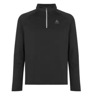 image of Odlo Besso Fleece Half Zip Mens - Black