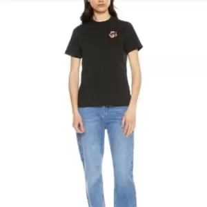 Image of Ted Baker Renako Embroidered T-Shirt - Black
