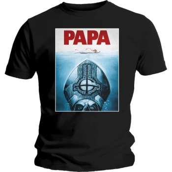 image of Ghost - Papa Jaws Unisex X-Large T-Shirt - Black