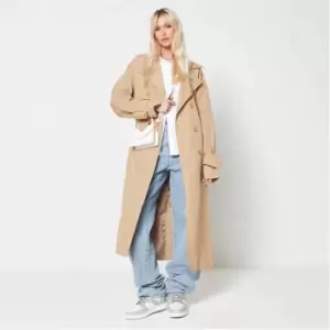 Missguided Tall Oversized Trench Coat - Beige