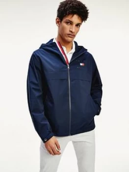 Image of Tommy Hilfiger Hooded Jacket - Navy
