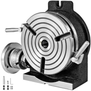 Image of VEVOR Rotary Table 8 INCH/200 MM Horizontal Vertical Rotary Table 3-Slot Rotary Table for Milling Machine MT-3 Rotary Table for Milling 360 Degrees Pr