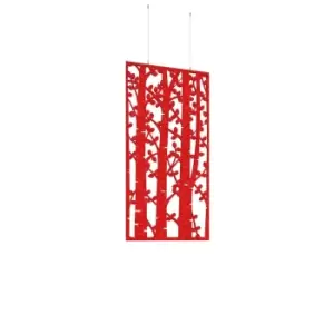 image of Social Spaces Piano Chords Acoustic Patterned Hanging Screens in Orange 1200 x 6