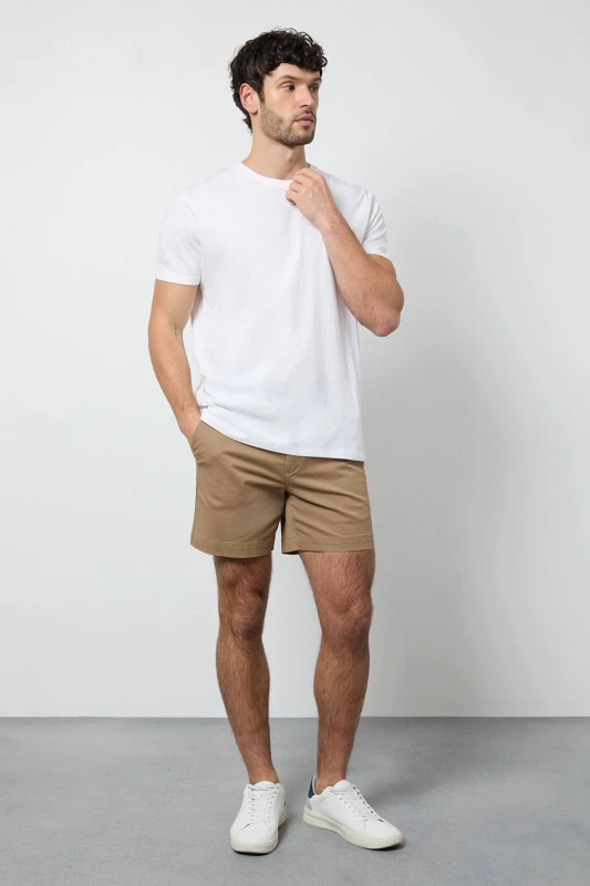 Image of Debenhams Debenhams Men Premium Skipper Shorts in Stone Size: 44 Stone 44 Male 5045749194721