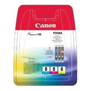 Image of Canon CLI-8 C/M/Y Colour Value Pack