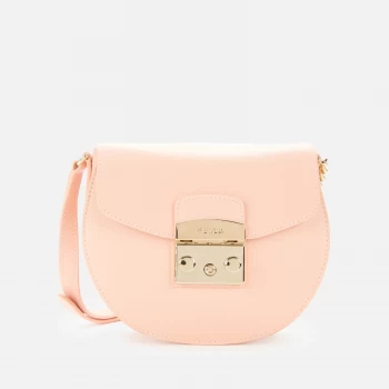 image of Furla Womens Metropolis Mini Cross Body Bag Round - Candy Rose