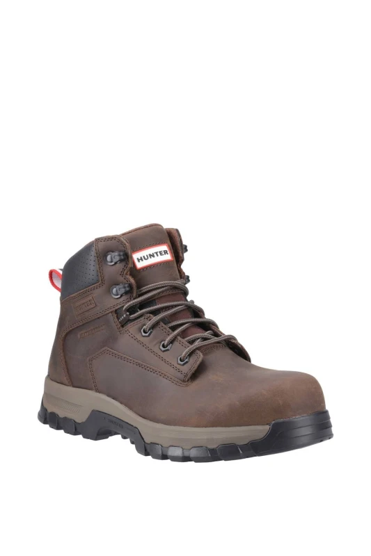 Image of Hunter Mens Lightning Safety Boot in Brown Size: 13 Brown Male 13