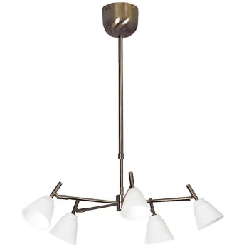 image of Linea Verdace Lighting - Linea Verdace Orlando Multi Arm Pendant Ceiling Light Bronze