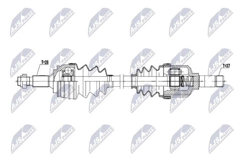 Image of NTY Drive shaft NTY NPW-PE-130