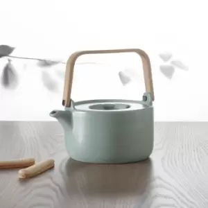 Image of Bamboo Handled 800ml Teapot Mint