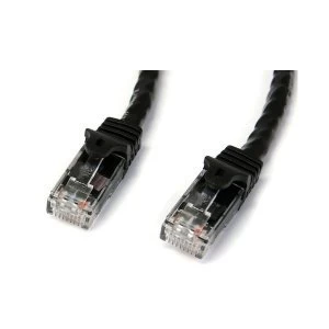 Image of 10m Black Gigabit Snagless RJ45 UTP Cat6 Patch Cable 10 m Patch Cord