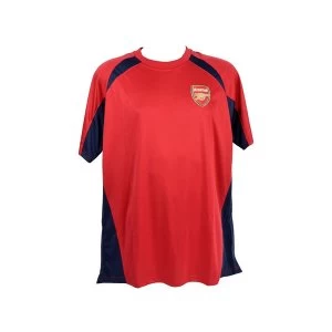 image of S Arsenal Poly Panel Tee Red Bagged