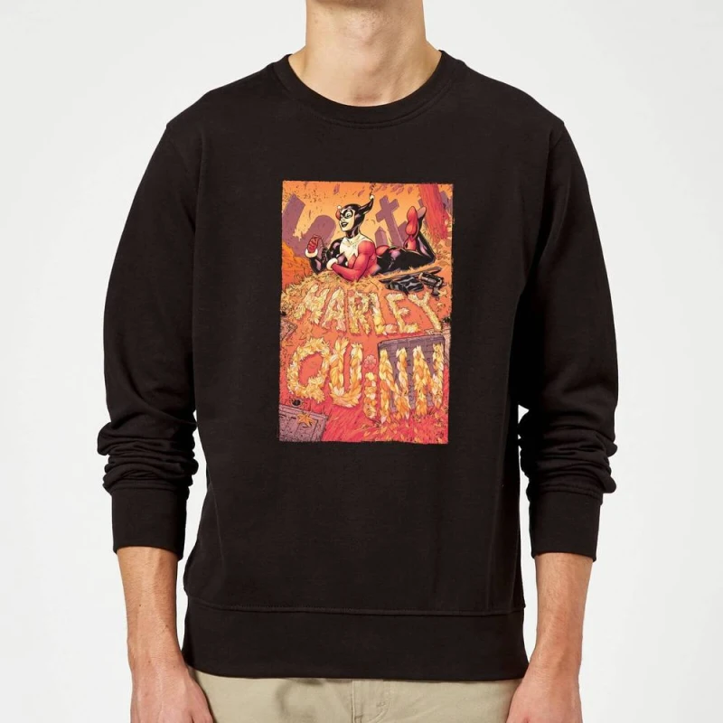 Image of Batman Harley Quinn Cover Sweatshirt - Black - M