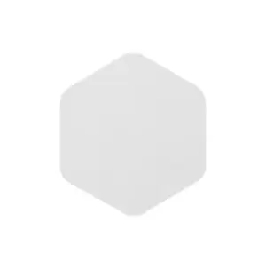 Image of Magnetic Base Wall Lamp, 12W LED 3000K 498lm, 20cm Vertical Hexagonal, Sand White