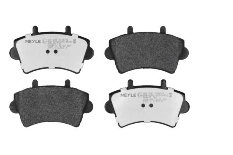 Image of MEYLE 025 236 1318/PD Brake pad set Front Axle, excl. wear warning contact, MEYLE-PD Quality, with anti-squeak plate Brake Pad Set,disc brake (402)