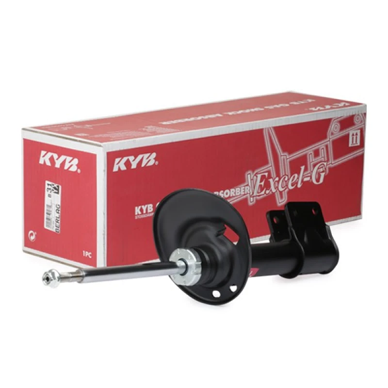 Image of KYB 338734 Shock absorber Front Axle Left, Gas Pressure, Twin-Tube, Suspension Strut, Top pin Shock Absorber (854)