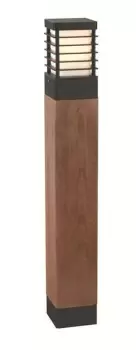 Image of Halmstad Outdoor Large Wooden Bollard, E27