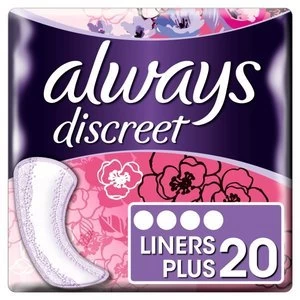 image of Always Discreet Liners Ultra Mini with Wings 20PK