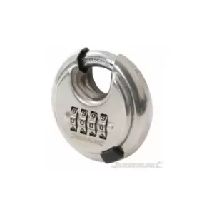 image of Silverline 926157 Combination S/steel Disc Padlock