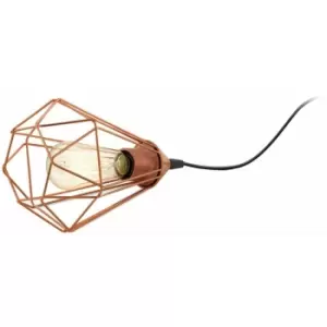 Image of Loops - Mini Table Lamp Desk Light Copper Geometric Wire Shade 1 x 60W E27 Bulb