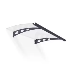 Image of Palram - Canopia Door Canopy, (H)185mm (W)1350mm (D)905mm Grey