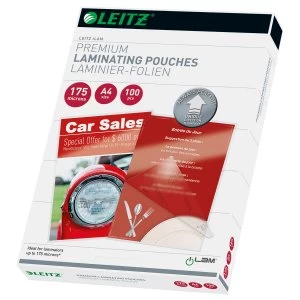 image of Leitz 74830000 A4 UDT iLAM 2 x 175 Micron Pouch 100Pk