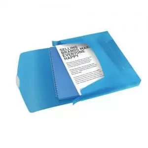 image of Rexel Choices Translucent Box File, A4, 350 Sheet Capacity, Blue -