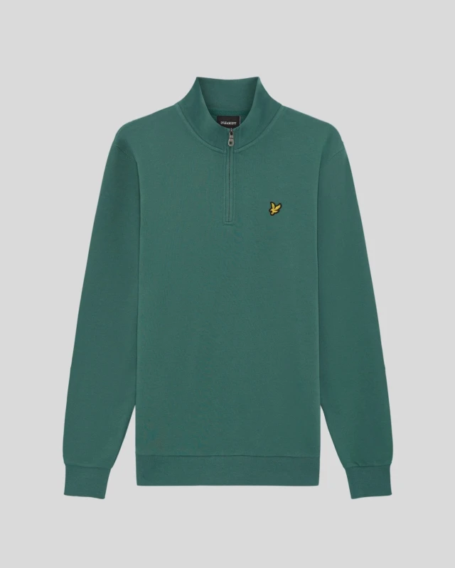Image of Lyle & Scott 1/4 zip sweatshirt Lyle & Scott Loopback Vert Male L