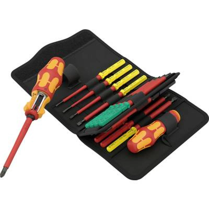 Image of Wera Wera Kraftform Kompakt VDE 17 RA 1 VDE Screwdriver set 17 Piece Phillips, Slot, Pozidriv, TORX 05006618001