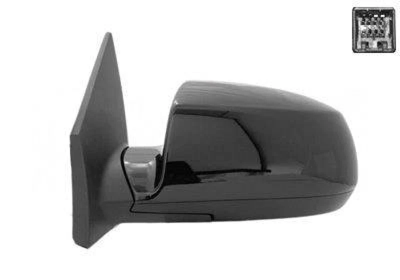 Image of VAN WEZEL 8317807 Wing mirror * HAGUS * Left, black, Heatable, Over-paintable Outside Mirror (50)