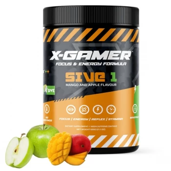 image of X-Gamer X-Tubz Sive 1 (Mango & Apple Flavoured) Energy Formula - 600g