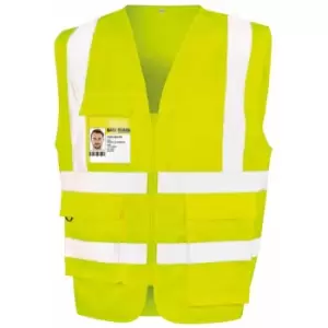 Image of SAFE-GUARD by Result Unisex Adult Heavy Duty Security Vest (XL) (Yellow) - Yellow