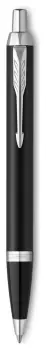 Image of Parker IM Black Chrome Trim Ball Pen - Blue