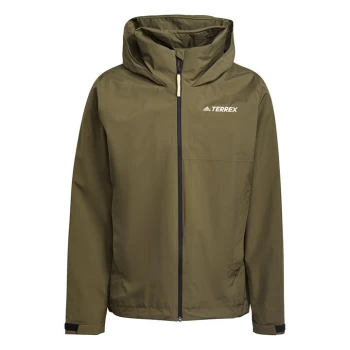 Image of adidas Terrex Multi RAIN. RDY Two-Layer Rain Jacket Mens - Green