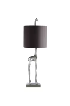 Image of Lighting and Interiors Group The Lighting and Interiors Silver Jeffrey Giraffe Table Lamp
