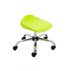 image of TC Office Titan Swivel Junior Stool with Castors 405-475mm, Lime