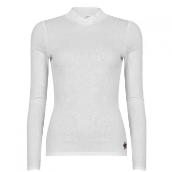 image of Ted Baker Arly Cross Neck Jumper - White