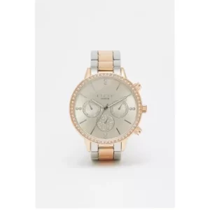 image of Lipsy Rose Gold Case with Nude Pale Pink PU Strap