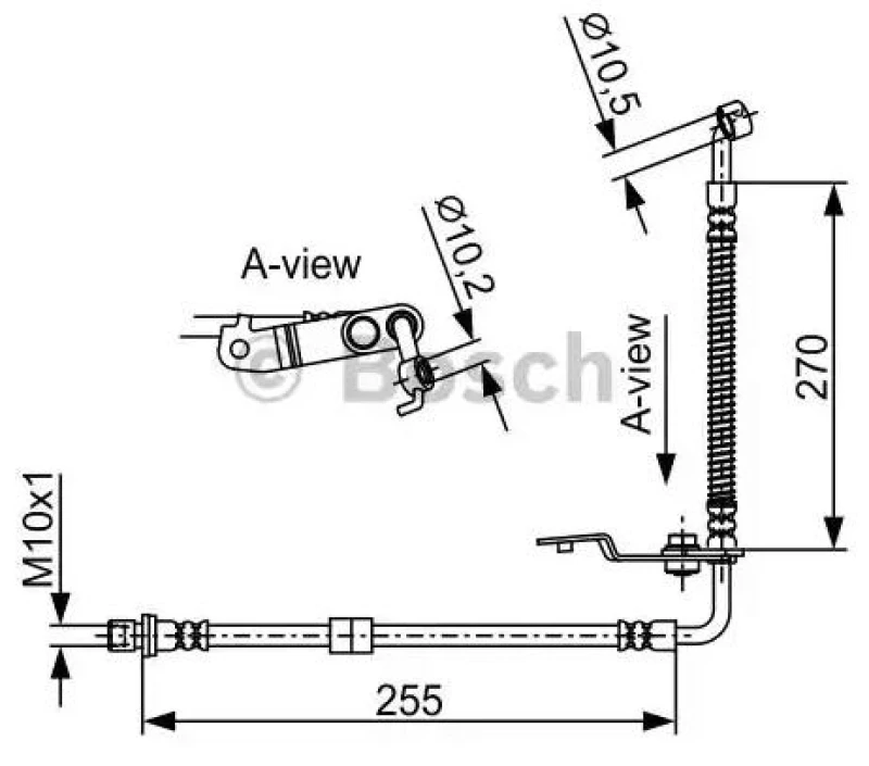 Image of Bosch 1 987 481 953 Brake Hose Brake Hose (83)