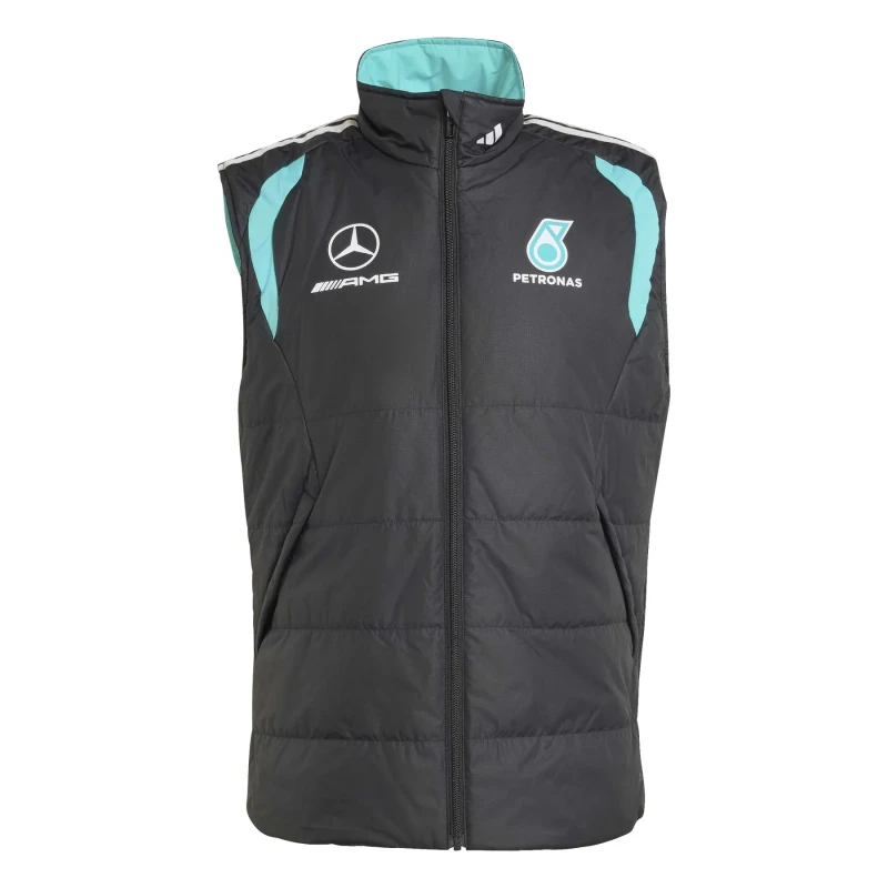 Image of Adidas Mercedes-AMG Petronas Formula One Team Mechanics Sleeveless Jacket Noir Male S