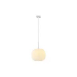 image of Sykies Globe Ceiling Pendant Lamp 1x E27 Max 40W Frost White Glass,