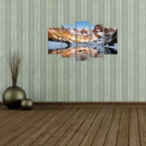 Image of 5MX-131 Multicolor Decorative MDF Painting (5 Pieces)