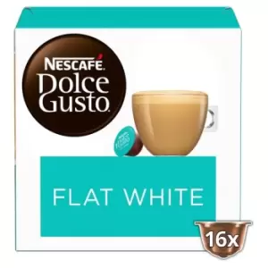 image of Nescafe Dolce Gusto Flat White Coffee Pods, One Size