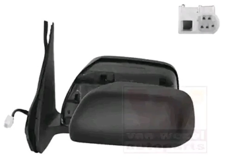 Image of VAN WEZEL 5250807 Wing mirror * HAGUS * Left, Heatable, primed Outside Mirror (50)
