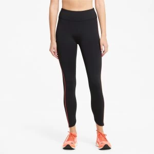 PUMA 7/8 Womens Running Leggings, Black, size Medium, Clothing