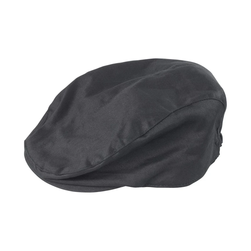 Image of Result Womens Gatsby Herringbone Flat Cap in Black Size: Large Black Female L
