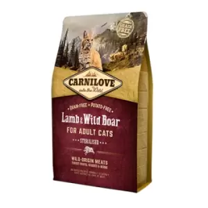 image of Carnilove Adult Lamb and Wild Boar Cat Food 2kg