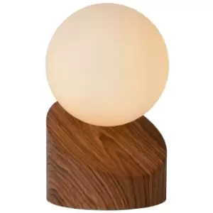 image of Lucide len - Table Lamp - Ø10cm - 1xG9 - Wood