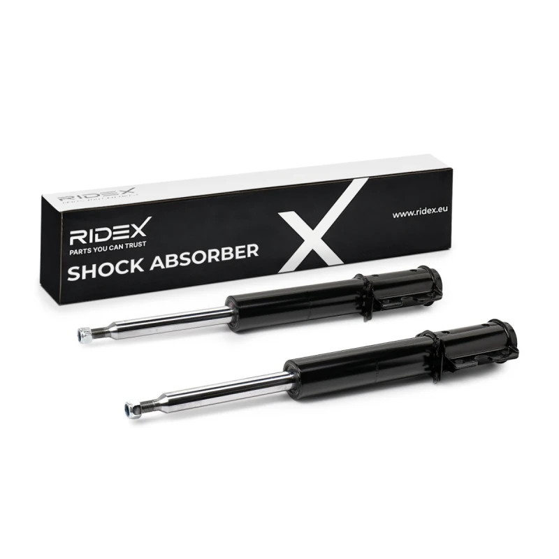 Image of RIDEX 854S2089 Shock absorber Front Axle, Gas Pressure, Twin-Tube, Suspension Strut, Bottom Yoke Shock Absorber (854)