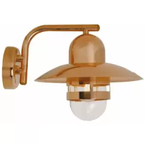 image of Nordlux Nibe Outdoor Dome Wall Lamp Copper, E27, IP54